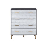 Myles Black, Silver & Gold Finish Chest Model AC00959 By ACME Furniture
